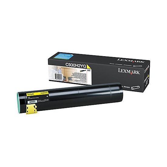 TONER LASER ORIGINAL LEXMARK C930H2YG / JAUNE 24000 PAGES "DESTOCK"