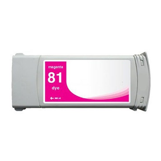 CARTOUCHE JET D'ENCRE GENERIQUE HP C4932A / N°81 / MAGENTA 680ML