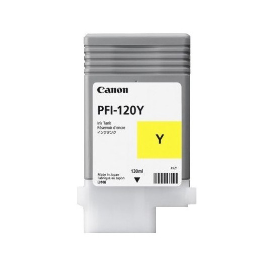 CARTOUCHE ORIGINAL CANON PFI-120 / PFI120 / 2888C001 JAUNE 130ML