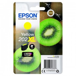 CARTOUCHE JET D'ENCRE ORIGINAL EPSON T02H4 / 202XL JAUNE 650 PAGES