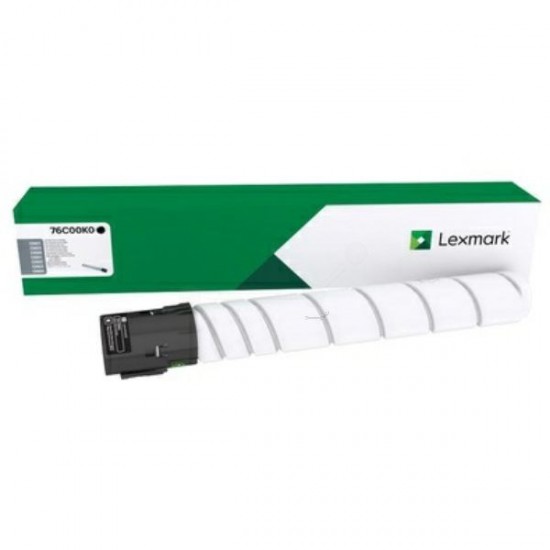 TONER LASER ORIGINAL LEXMARK 76C00K0 NOIR 18500 PAGES