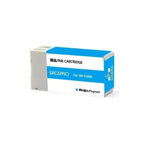 CARTOUCHE JET D'ENCRE GENERIQUE EPSON S020602 / SJIC22 CYAN 32.5ML