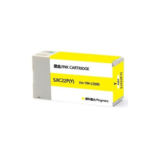 CARTOUCHE JET D'ENCRE GENERIQUE EPSON S020604 / SJIC22 JAUNE 32.5ML