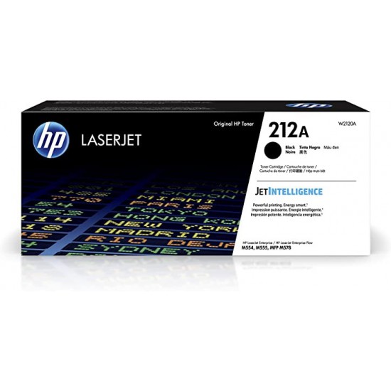 TONER LASER ORIGINAL HP W2120A / M554 / 212A  NOIR 5500 PAGES