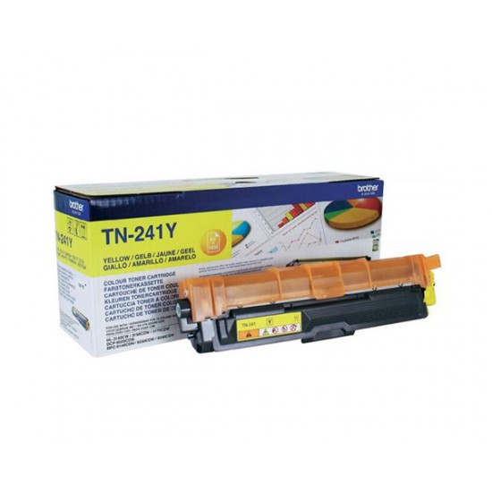 TONER LASER ORIGINAL BROTHER TN241 JAUNE 1400 PAGES