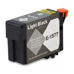 CARTOUCHE JET D'ENCRE GENERIQUE EPSON T1577 NOIR CLAIR 29.5ML