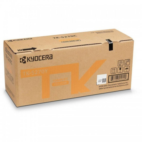 TONER LASER ORIGINAL KYOCERA TK5270 / 1T02TVANL0 JAUNE 6000 PAGES