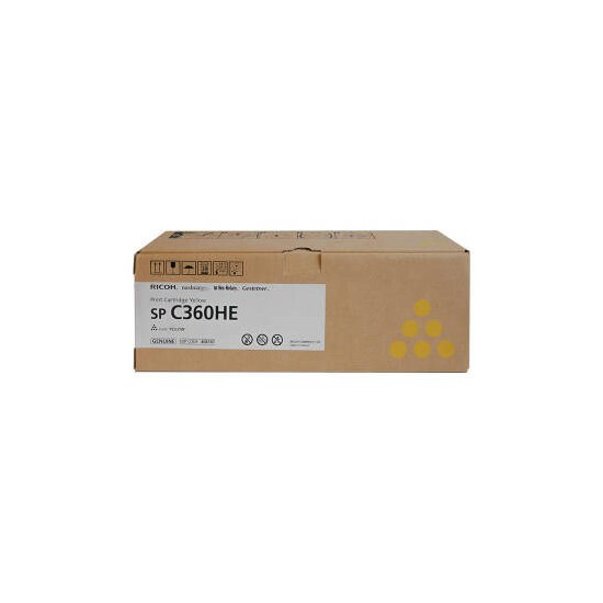 TONER LASER ORIGINAL RICOH SPC360 / 408187 JAUNE 5000 PAGES