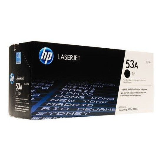 TONER LASER ORIGINAL HP Q7553A NOIR 53A 3000 PAGES