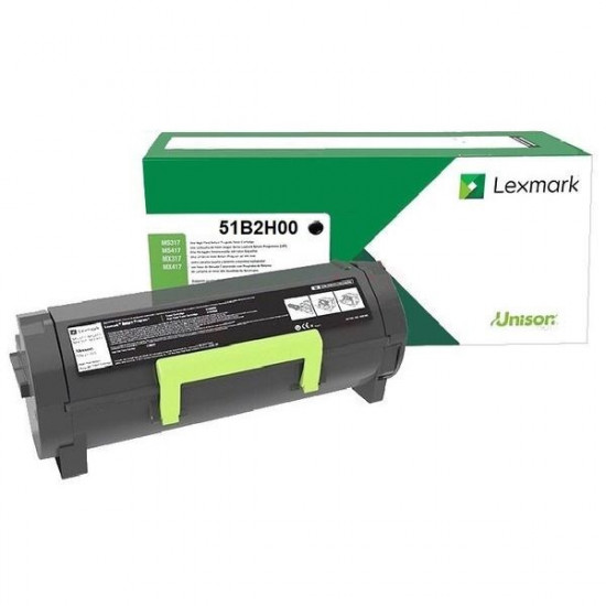 TONER LASER ORIGINAL LEXMARK 51B2H00 NOIR 8500 PAGES