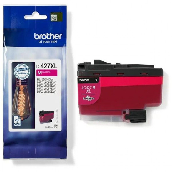 CARTOUCHE JET D'ENCRE ORIGINAL BROTHER LC427XL MAGENTA 5000 PAGES