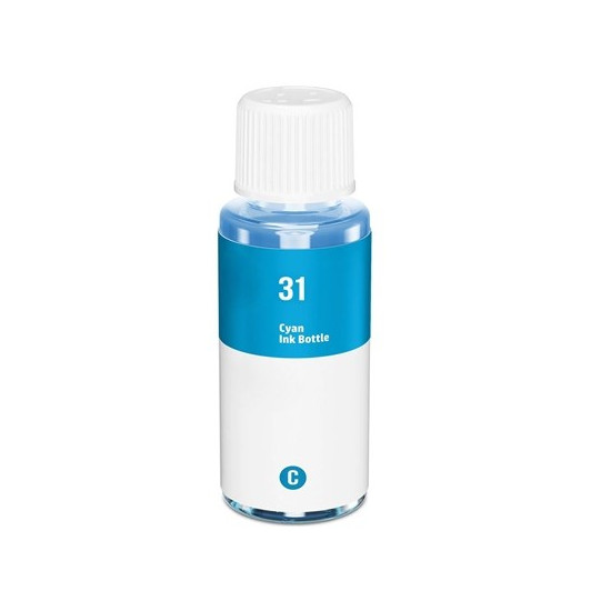 BOUTEILLE D'ENCRE GENERIQUE HP 1VU26AE CYAN 70ML N°31