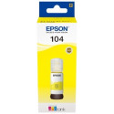 BOUTEILLE D'ENCRE ORIGINAL EPSON T00P440 / 104 JAUNE 65ML