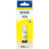 BOUTEILLE D'ENCRE ORIGINAL EPSON T00P440 / 104 JAUNE 65ML