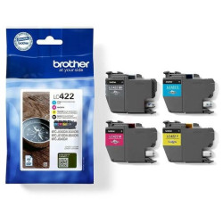 PACK 4 CARTOUCHES ORIGINAL BROTHER LC422VAL / NOIR-CYAN-MAG-JAUNE