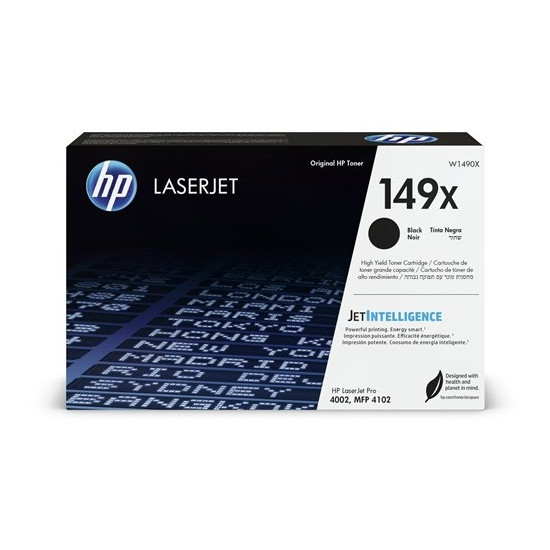 TONER LASER ORIGINAL HP W1490X / 149X NOIR 9500 PAGES