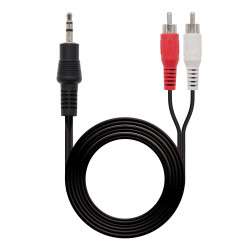 Nanocable Câble Audio Stéréo Jack 3.5mm Mâle vers 2x RCA Mâle 1.50m