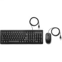 HP 160 Pack Clavier + Souris USB 3 Boutons - Utilisation Ambidextre