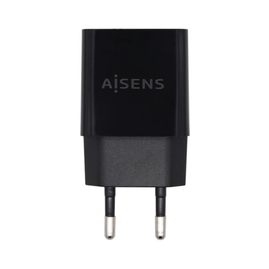 Aisens Chargeur USB 10W Haute Efficacité - 5V/2A - Couleur Noire
