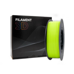 Filament PLA 3D - Diamètre 1.75mm - Bobine 1kg - Couleur Jaune Fluo