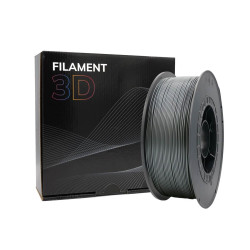 Filament PLA 3D - Diamètre 1.75mm - Bobine 1kg - Couleur Argent