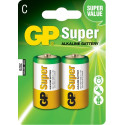 GP Pack de 2 Piles Super Alcalines LR14 C 1.5V