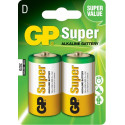 GP Pack de 2 Piles Super Alcalines LR20 D 1.5V