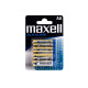 Maxell Pack de 4 Piles Alcalines LR06 AA 1.5V