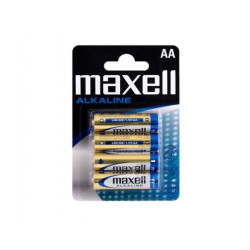 Maxell Pack de 4 Piles Alcalines LR06 AA 1.5V