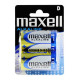 Maxell Lot de 2 piles alcalines LR20 D