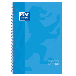 Oxford Europeanbook 1 Cahier Spirale Format A4+ Grille 5x5mm - 80 Feu