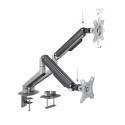 Tooq Support de Table pour Écran Inclinable et Pivotant 2 Bras 17-32"