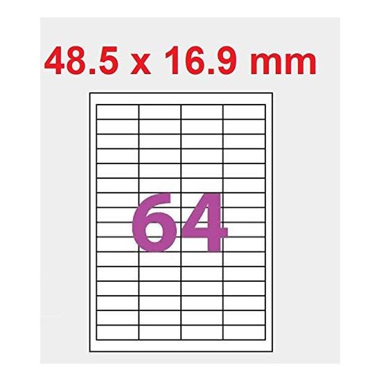 Etiquettes autocollantes Laser 48.5 x 16.9 (100 Planches A4)