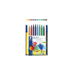 Staedtler 326 Lot de 10 marqueurs à pointe fibre – Course 1,0 mm