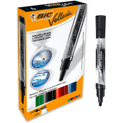 Bic Velleda Tank Pack de 4 Marqueurs Tableau Blanc - Trait 2,3 mm