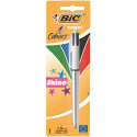 Bic 4 Colours Shine Stylo à bille rétractable - Pointe moyenne 1,0 mm