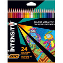 Bic Intensity Color Up Coffret de 24 Crayons Triangulaires de Couleur