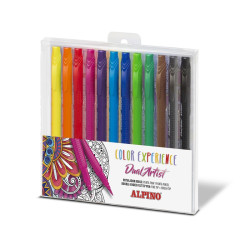 Alpino Colour Experience Lot de 12 marqueurs à pointe pinceau double