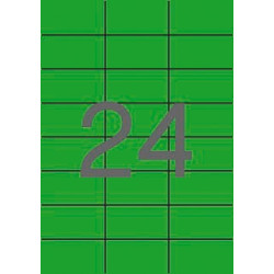 Apli Permanent Green Labels 70,0 x 37,0 mm 20 Feuilles