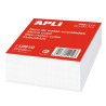 Apli Bloc de Notes 80x80 - 500 Feuilles - Adhésif - Blanc
