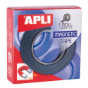 Apli Ruban Adhésif Magnétique 19mm x 1m - Facile à Couper et à Coller