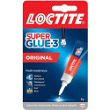 Loctite Super Glue-3 Colle Transparente Instantanée Originale 3gr
