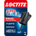 Loctite Super Glue-3 Brush 5gr - Adhésif universel triple résistance