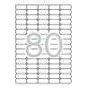 Apli Étiquettes Blanches Amovibles 35,6 x 16,9 mm 25 Feuilles