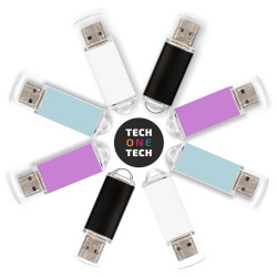 TechOneTech Basic Pro Series Value Pack de 8 Clés USB 2.0 16 Go