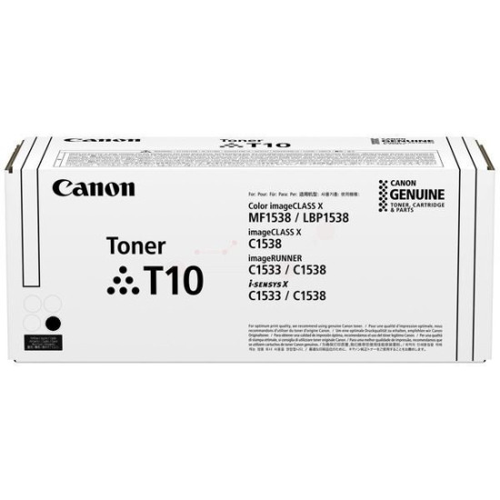 TONER LASER ORIGINAL CANON T10 / 4566C001 NOIR 13000 PAGES