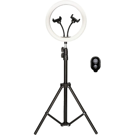 Ksix Studio Live Remote Ring Light 12" USB avec Trépied - 2 Supports