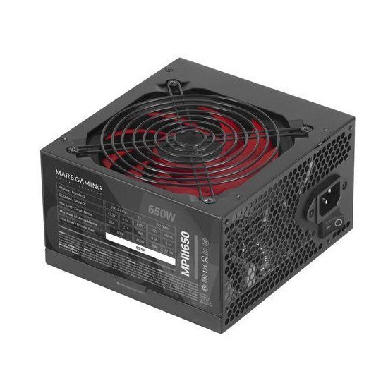 Alimentation ATX Mars Gaming MPIII650 650W - Efficacité 85%