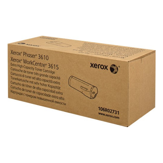 TONER LASER ORIGINAL XEROX PHASER 3610 / 106R02731 NOIR 25300 PAGES