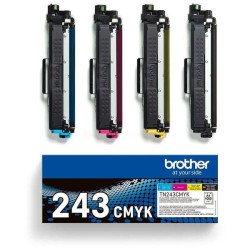 PACK 4 TONER ORIGINAL BROTHER TN243 / NOIR / CYAN / MAG / JAUNE